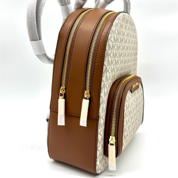 Michael Kors Jaycee Medium Signature Logo Backpack - Vanilla main image 10